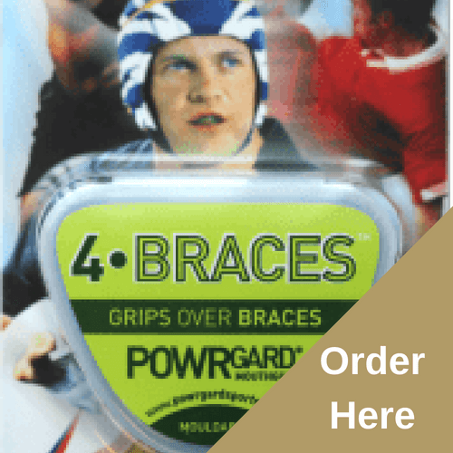 POWRGARD SINGLE arch Mouthgards (All ages - suitable for football, hockey, and basketball)