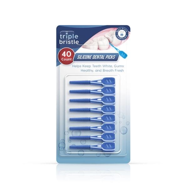 Triple Bristle Silicone Dental Picks
